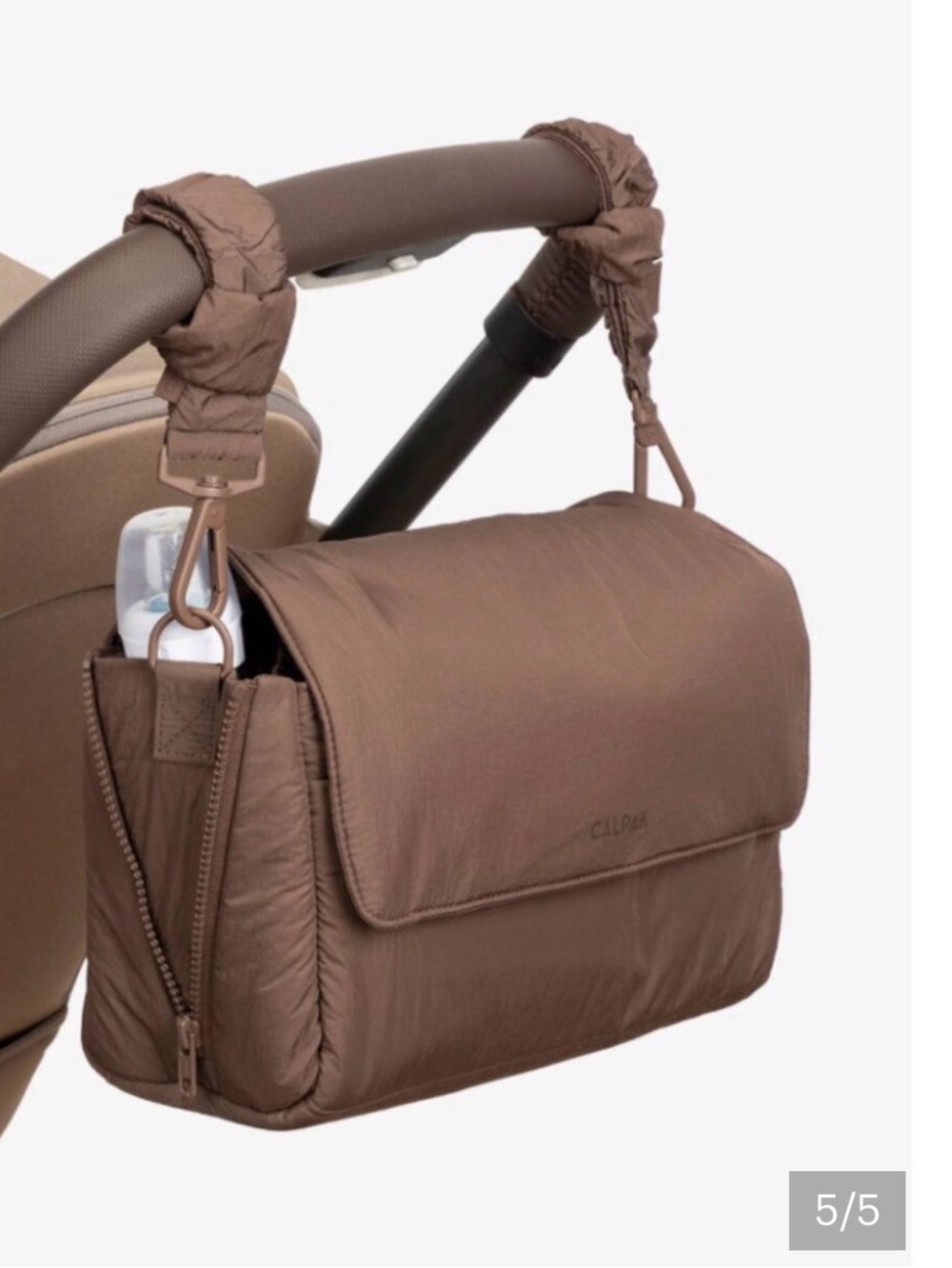 Calpak Brown Baby Stroller Organizer Bag